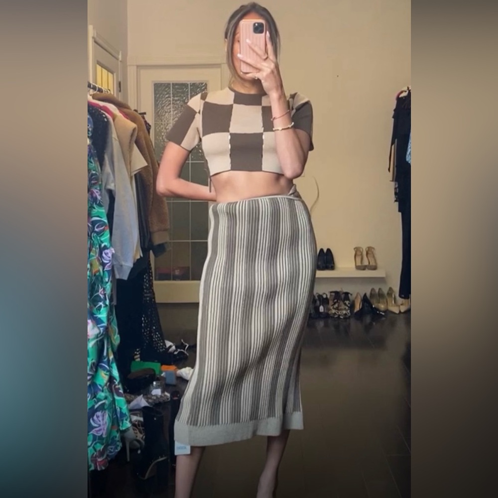 NWT Jacquemus Shirt Skirt Set Size 36